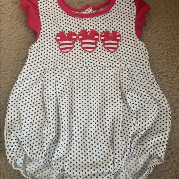 Three Sisters Other - Polka Dot Baby Dress with Pink Accents